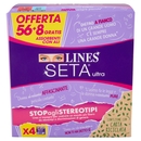 Lines Seta ultra Assorbenti con Ali 56+8 pz